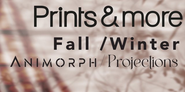 NOW AVAILABLE AS E-BOOK: Prints & More ANIMORPH / PROJECTIONS...